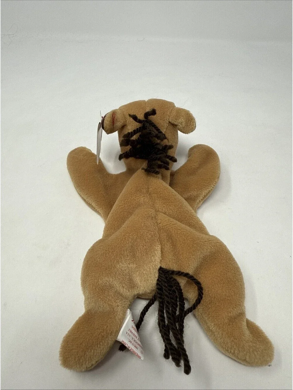 TY Beanie Baby Babies Derby Brown White Black Horse 9-16-1995 Plush Toy Animal